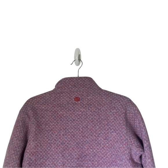 Sherpa Adventure Gear Purple Pink Wool Blend Full Zip Sweater Jacket Medium - Picture 5 of 12